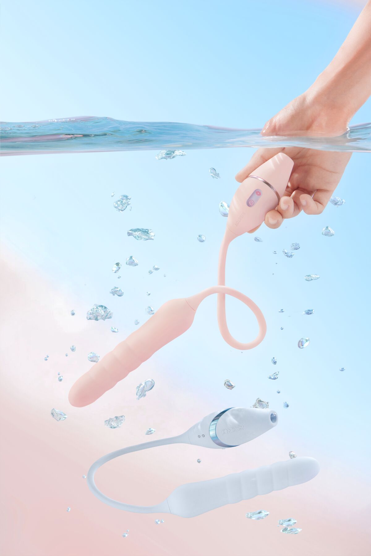 Пульсатор з вакуумним стимулятором KISSTOY Cathy III Pink, 5 режимів вакууму, 10 режимів пульсації