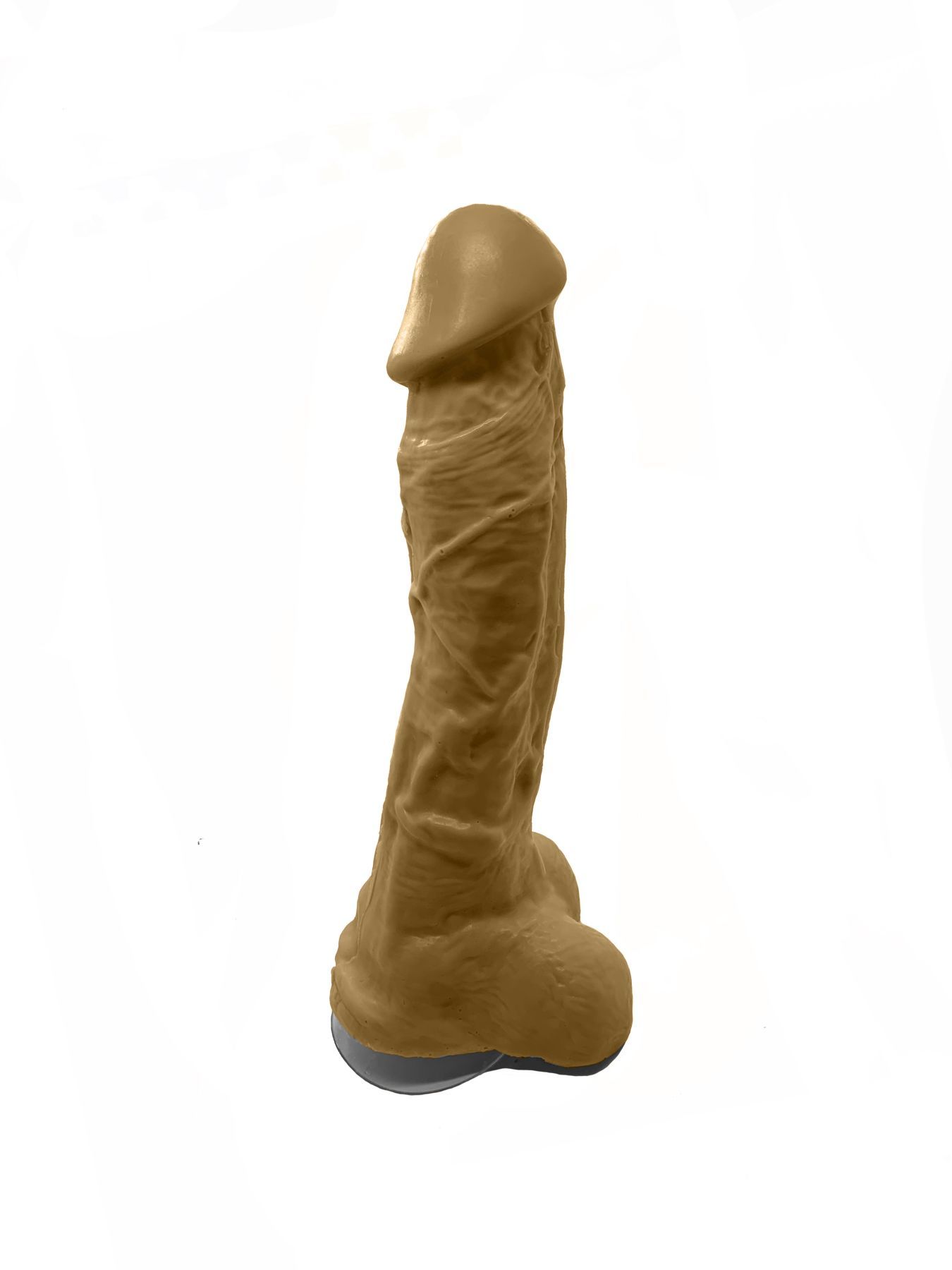 Мило у формі пеніса Чистий Кайф Brown size XL, крафтове мило-член, натуральне