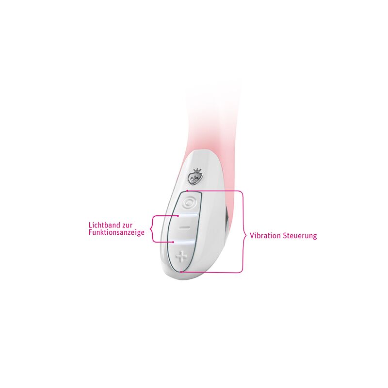 Вібратор-кролик Mystim Danny Divido Candy Rose з глибокою вібрацією, 2 мотори