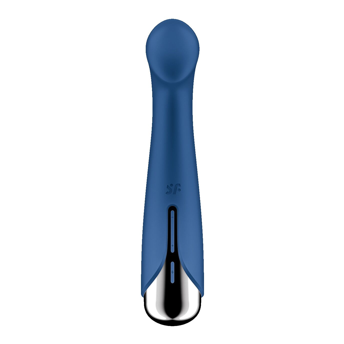 Вібратор з ротацією Satisfyer Spinning G-Spot 1 Blue, плоский майданчик для стимуляції точки G