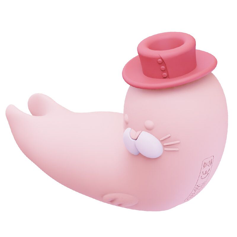 Вакуумний вібратор KISSTOY Franky Pink