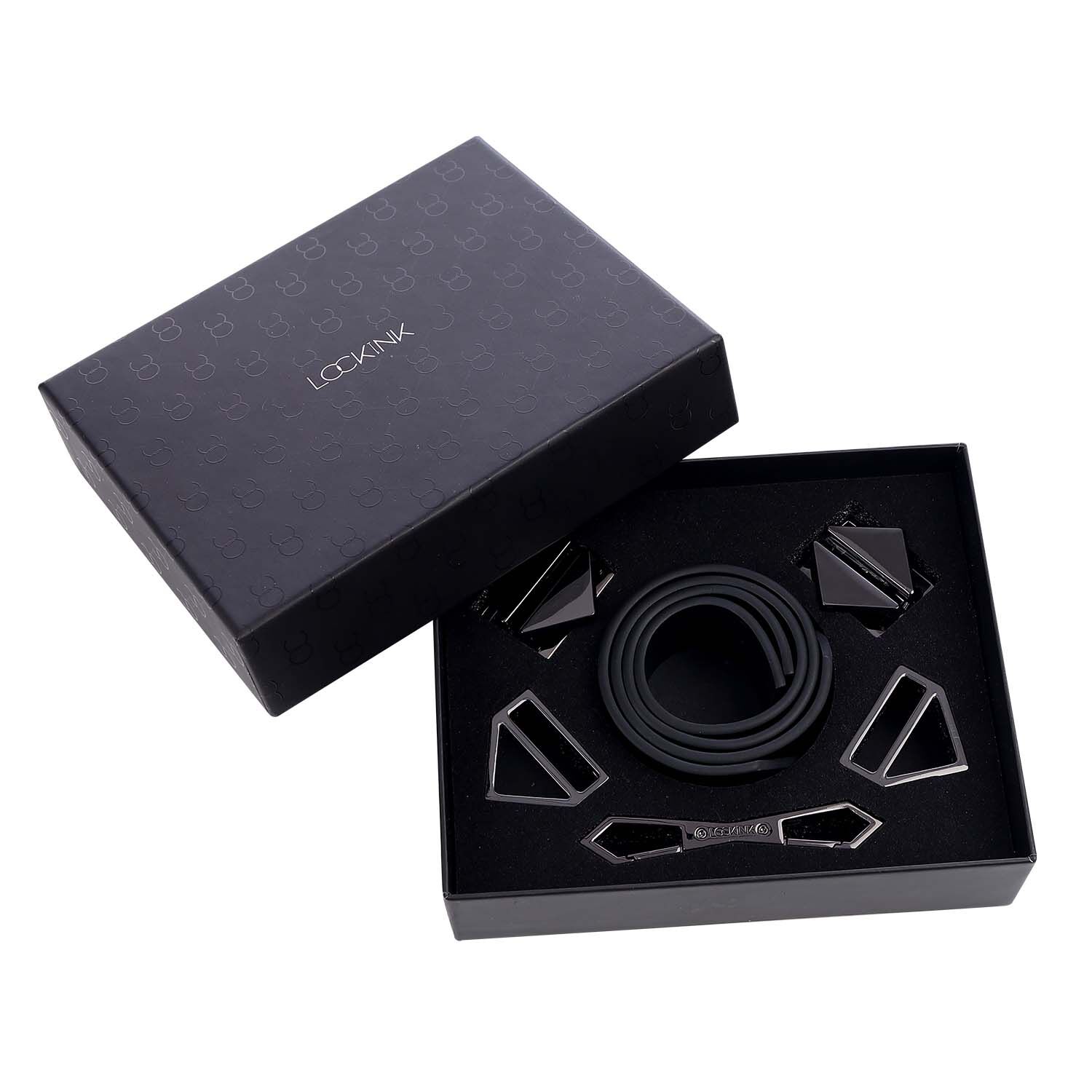 Фіксатори для рук та ніг LOCKINK Wristcuffs/Anklecuffs, чорні, натуральна шкіра