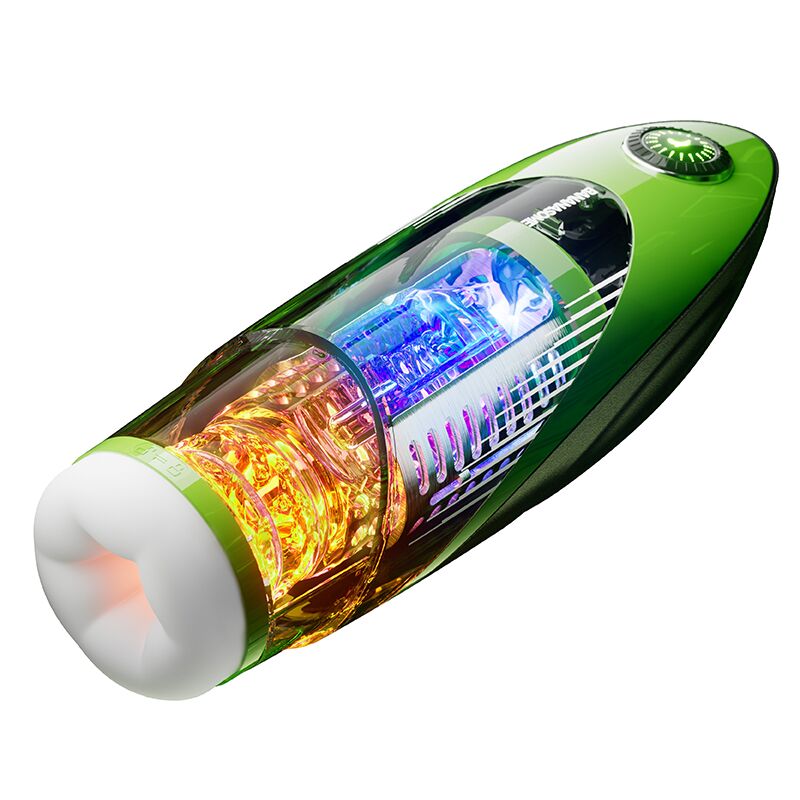 Смарт-мастурбатор BANANASOME ROCKET X7, вібрації, стискання, імітація фрикцій, підігрів