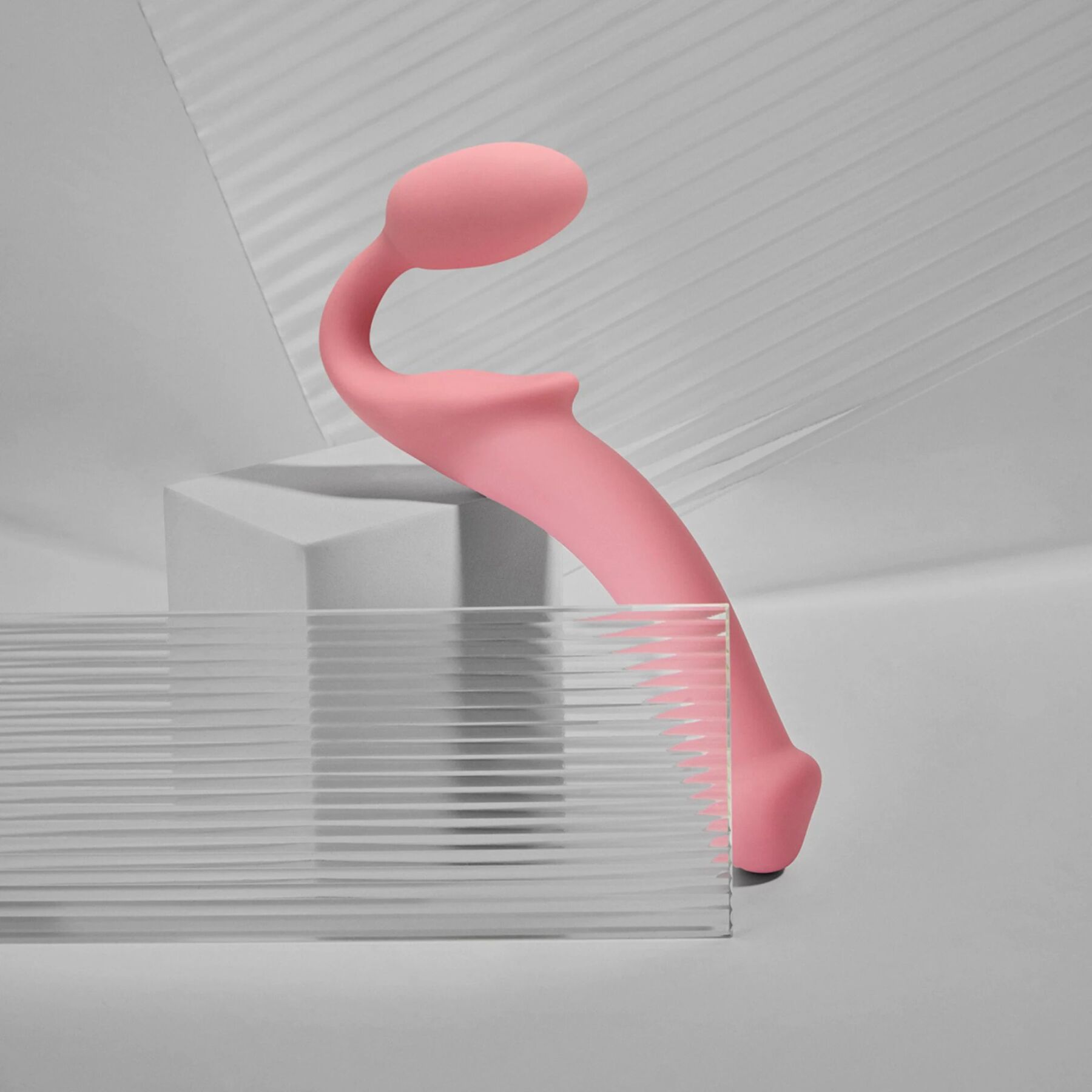 Безремінний страпон Strap-On-Me Rose L, повністю регульований, діаметр 3,7 см