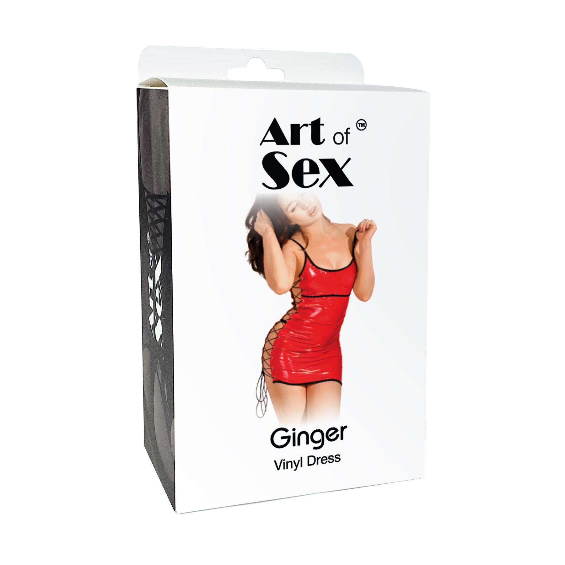 Сексуальна лакована сукня на шнурівці Art of Sex - Ginger чорна L-2XL