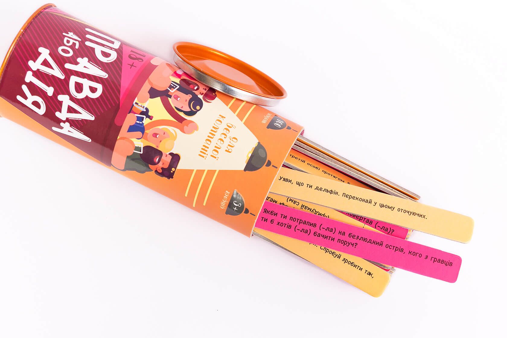 Еротична гра Правда або дія (Для веселої компанії) (UA)