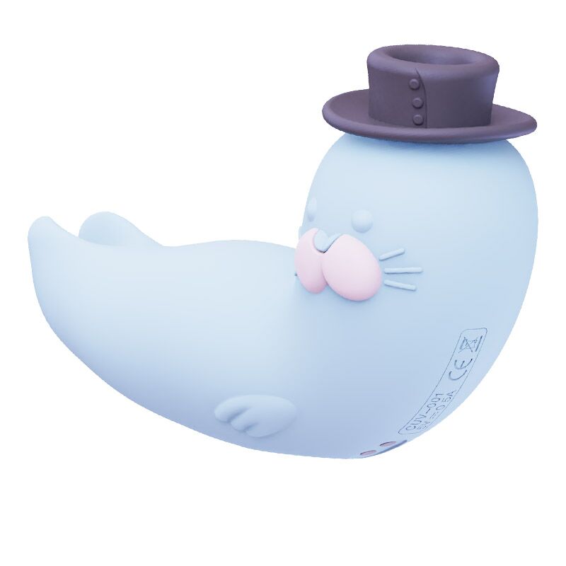 Вакуумний вібратор KISSTOY Franky Blue