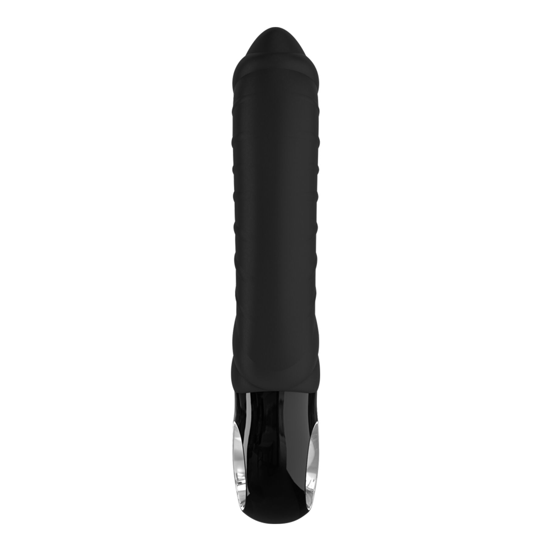 Вібратор для точки G Fun Factory TIGER black, ребристий, підходить для анальної стимуляції