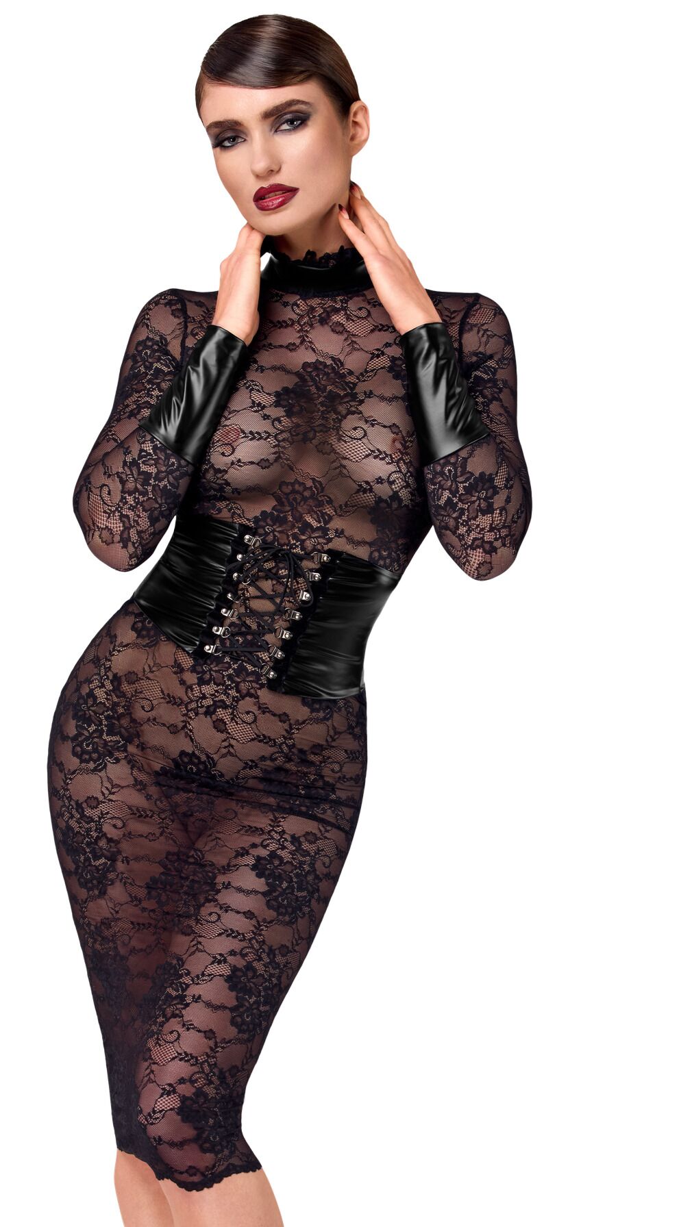 Сукня Noir Handmade F375 Noirelle Lace Corset Midi dress XS
