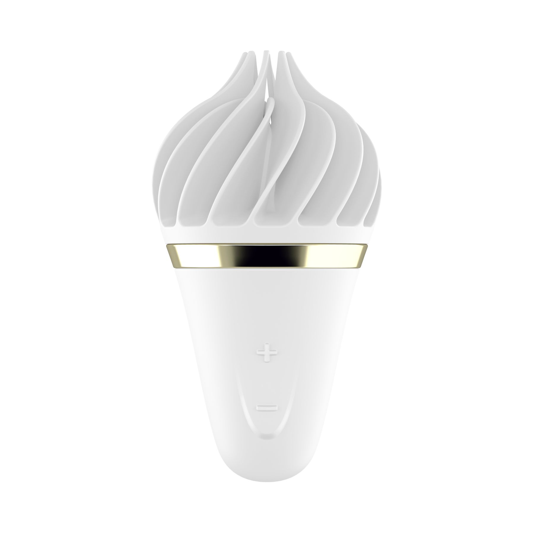 Мороженка-спінатор Satisfyer Lay-On - Sweet Treat White/Gold, 10 режимів роботи, водонепроникний