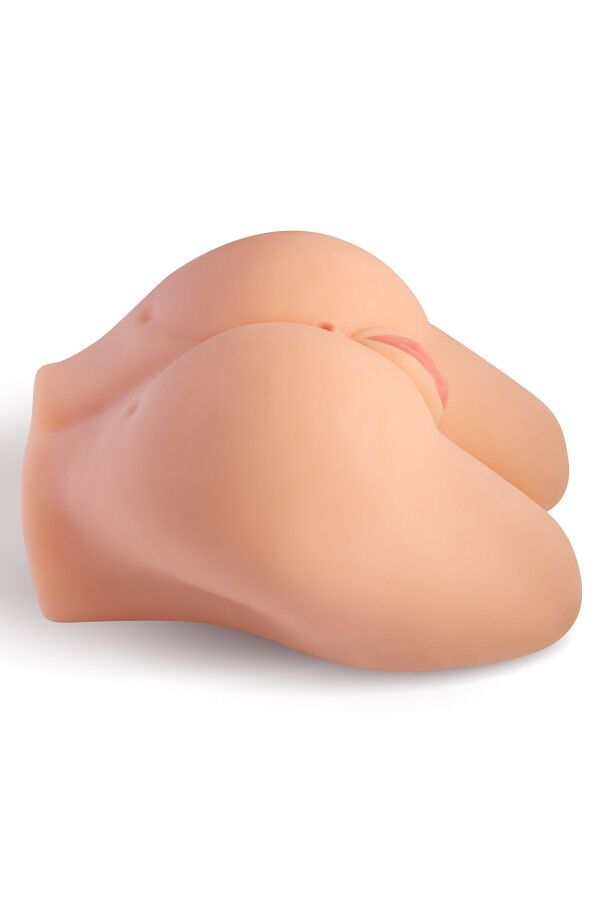 Мастурбатор-півторс з вібрацією Real Body Real Kelly, вагіна та анус, 24х17,5 см