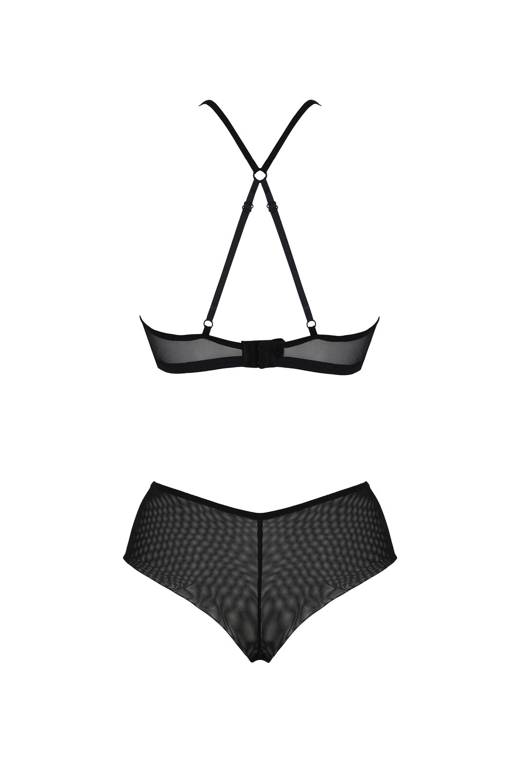 Комплект Passion KERRIA BIKINI black, XXL/XXXL, бралет і трусики-бікіні
