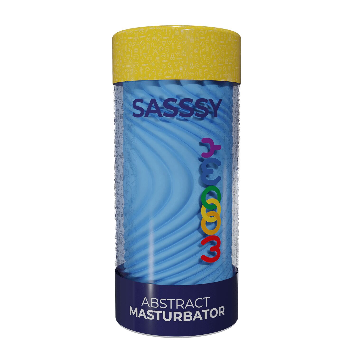 Мастурбатор Wooomy Sasssy Abstract Masturbator, наскрізний, двосторонній