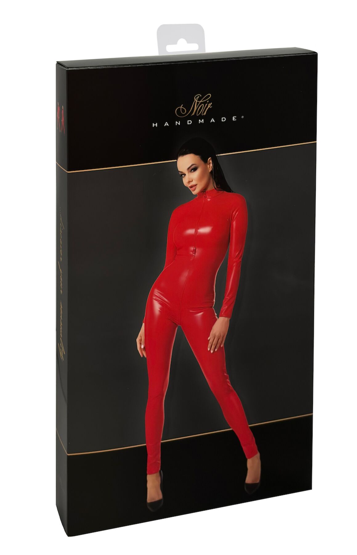 Комбінезон Noir Handmade F353 Red powerwetlook overall - XXL