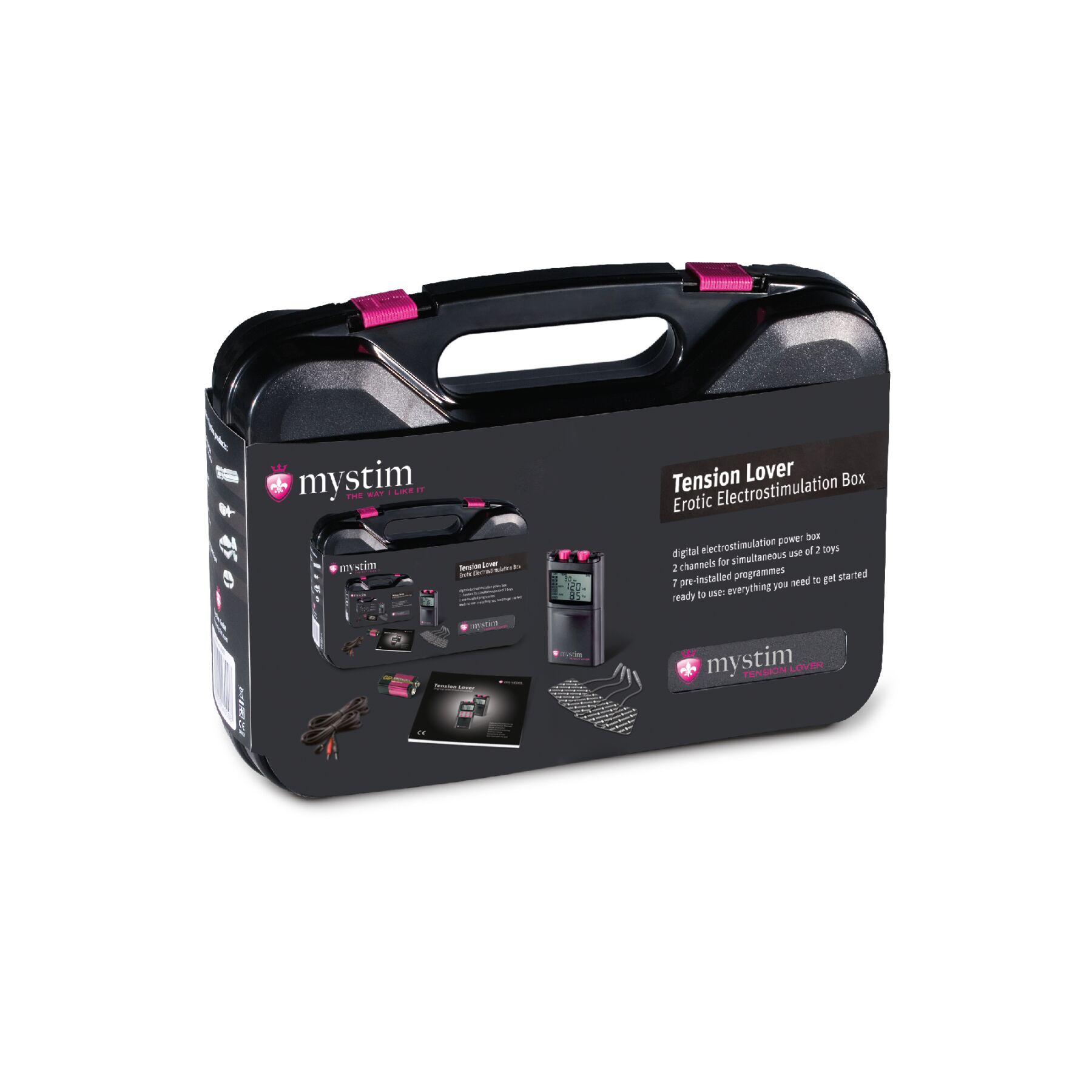 Електростимулятор Mystim Tension Lover, 2 канали, 7 програм, кнопкове керування
