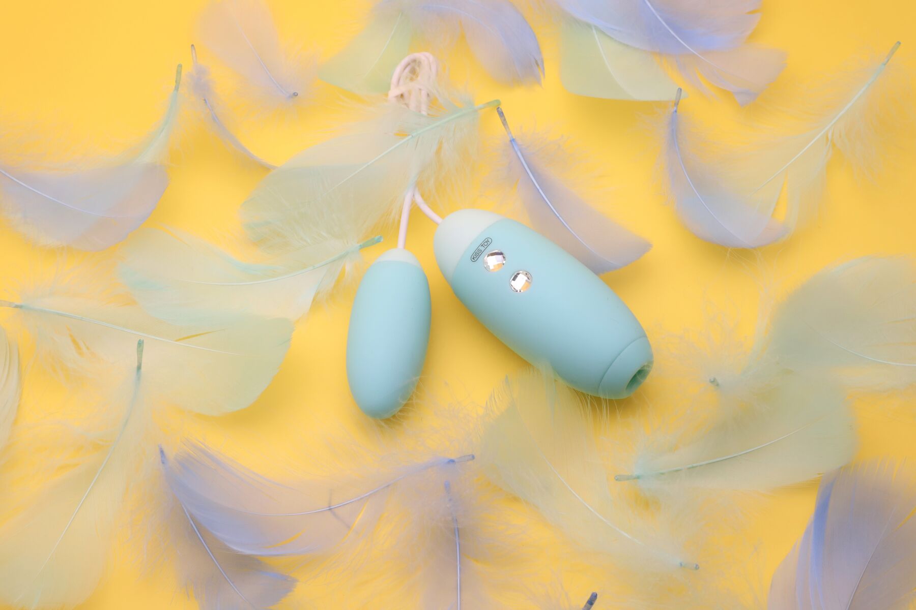 Вакуумний стимулятор з віброяйцем 2-в-1 KISTOY Miss VV Cyan