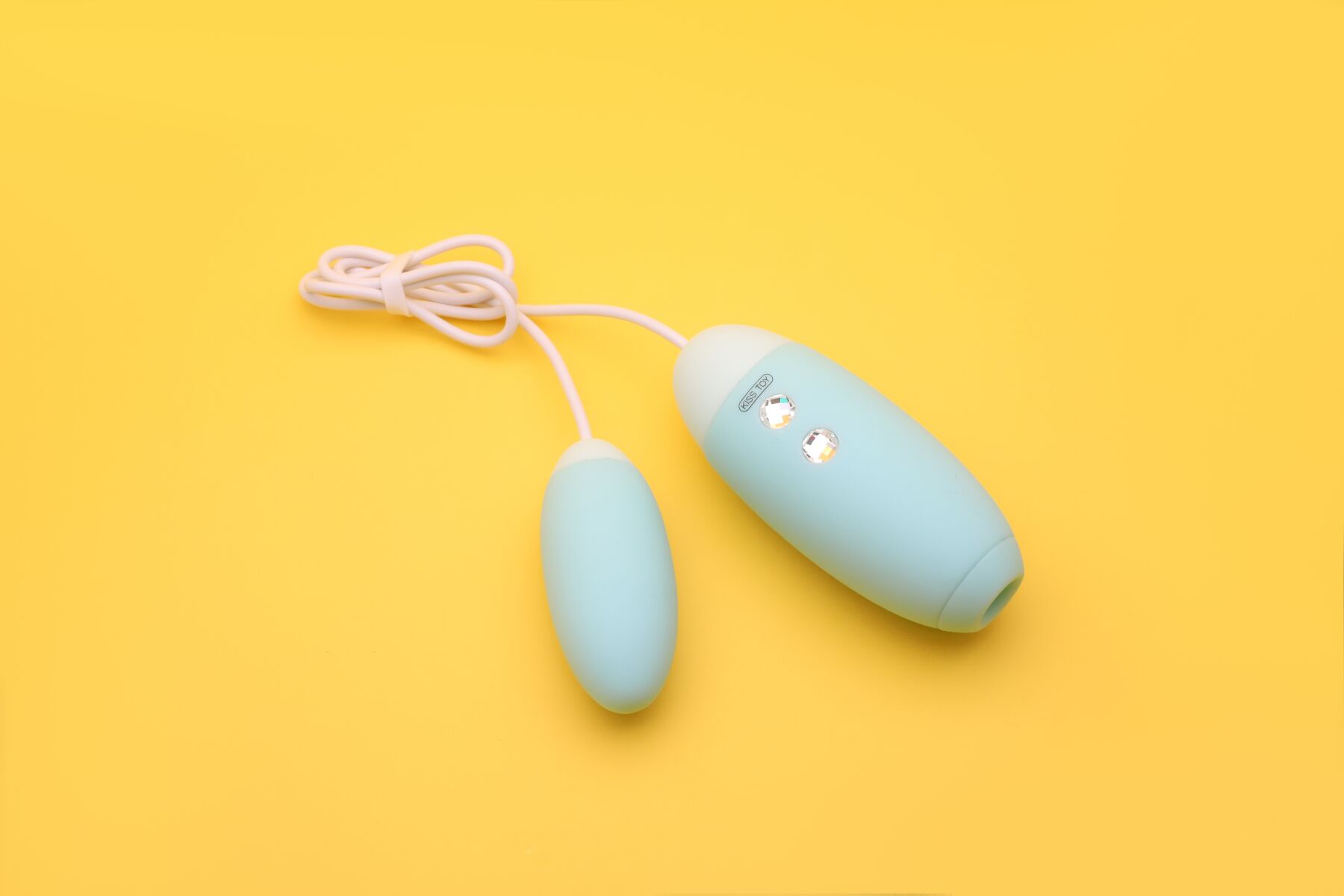 Вакуумний стимулятор з віброяйцем 2-в-1 KISTOY Miss VV Cyan