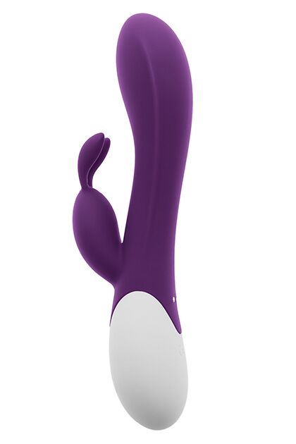 Вібратор-кролик S Pleasures Premium Corabi Rabbit, фіолетовий, вушка для клітора, 16 режимів, нагрів