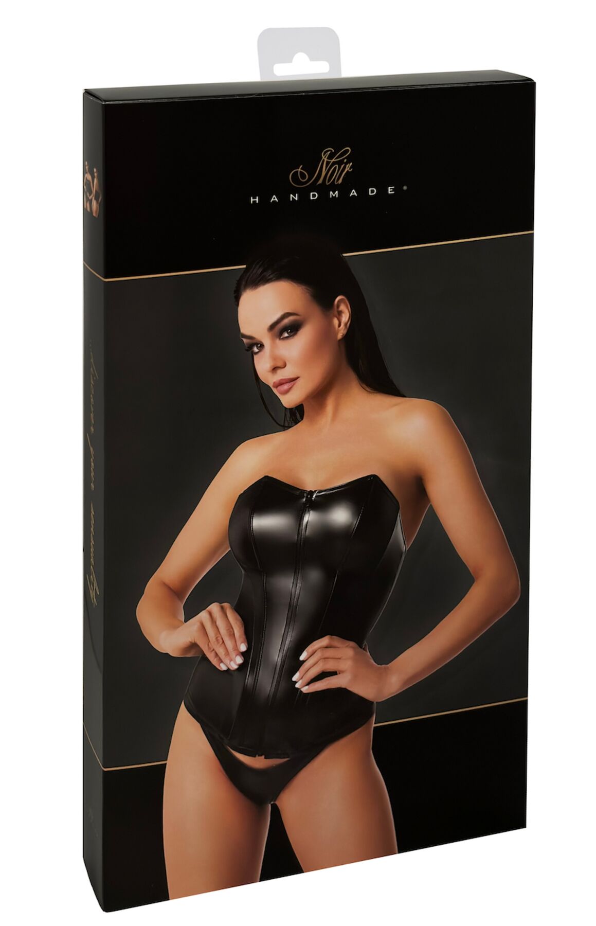 Корсет Noir Handmade F334 Powerwetlook corset - XXL