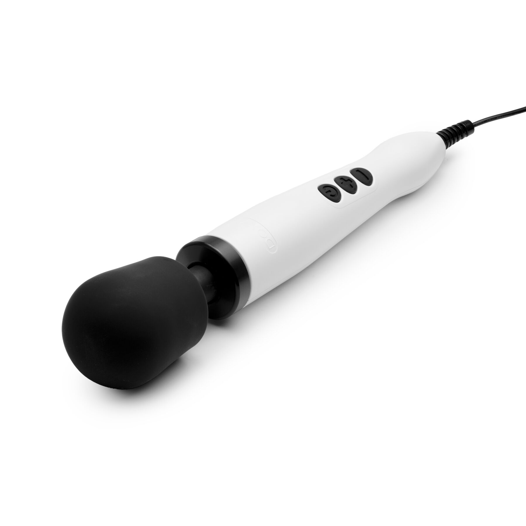 Вібромасажер DOXY Original White, дуже потужний, живлення 220В, пульсівні вібрації