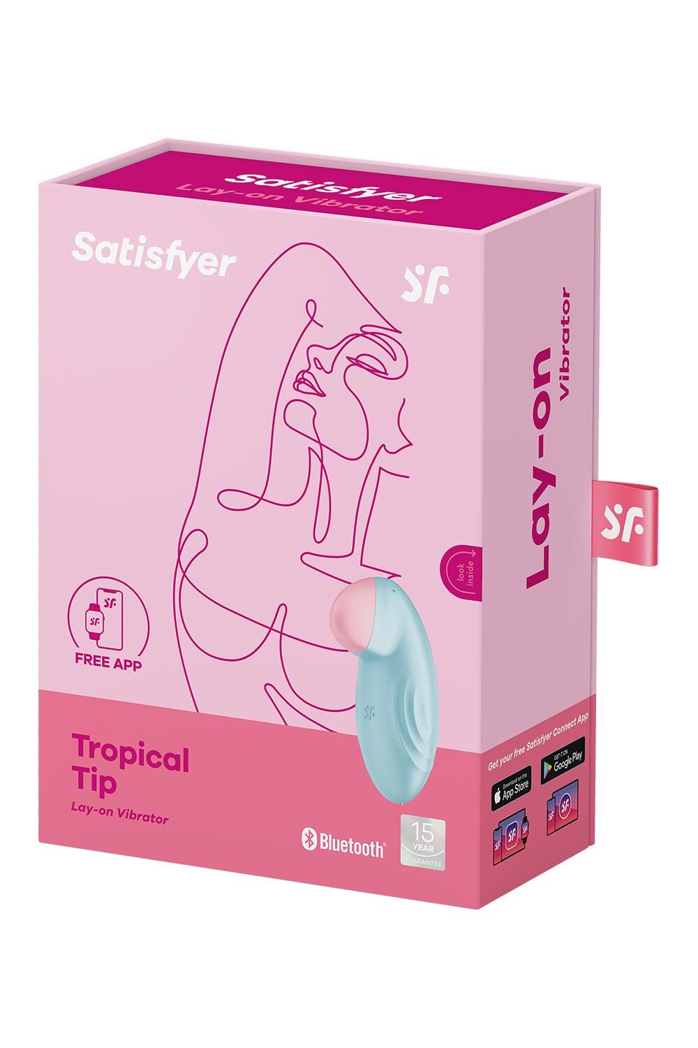 Смарт-вібратор для клітора Satisfyer Tropical Tip Light Blue