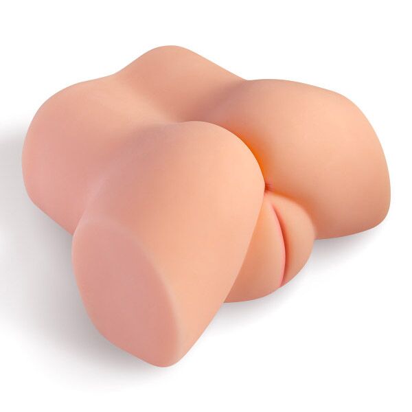 Мастурбатор-півторс з вібрацією Real Body Real Tess, вагіна та анус, 18х15см