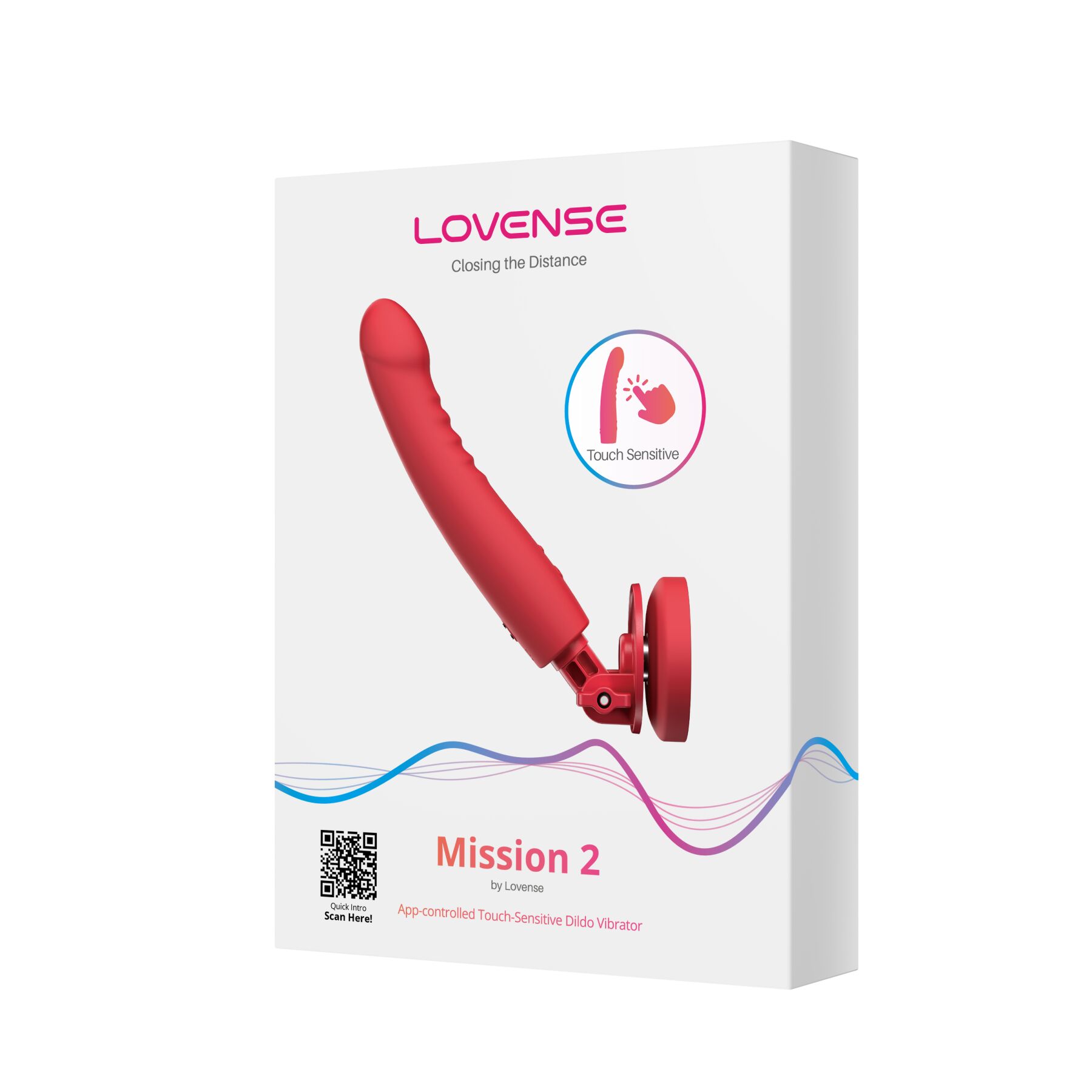 Смарт-міні секс-машина Lovense Mission 2 Vibrating suction cup dildo, 6500 вібрацій/хв, Touch Sense