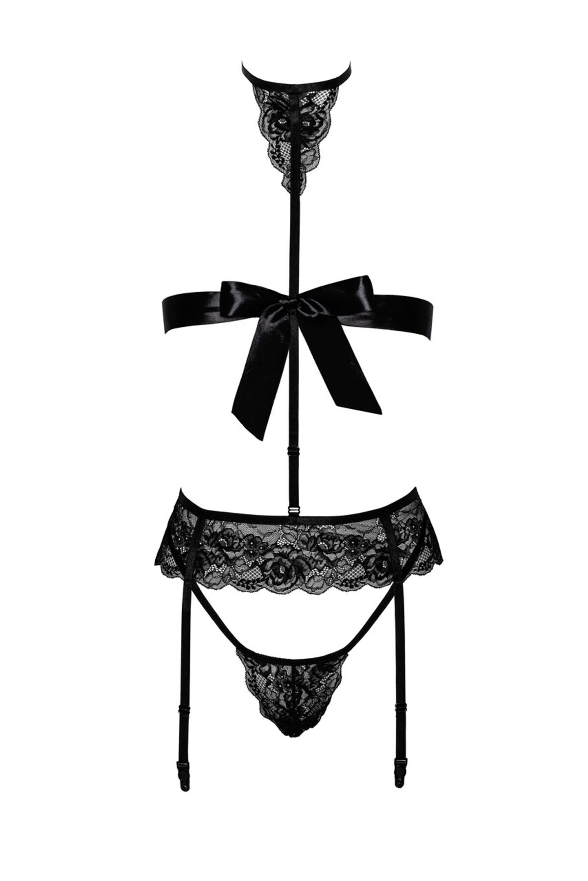 Комплект Kissable Bondage Kiss Set Black L/XL