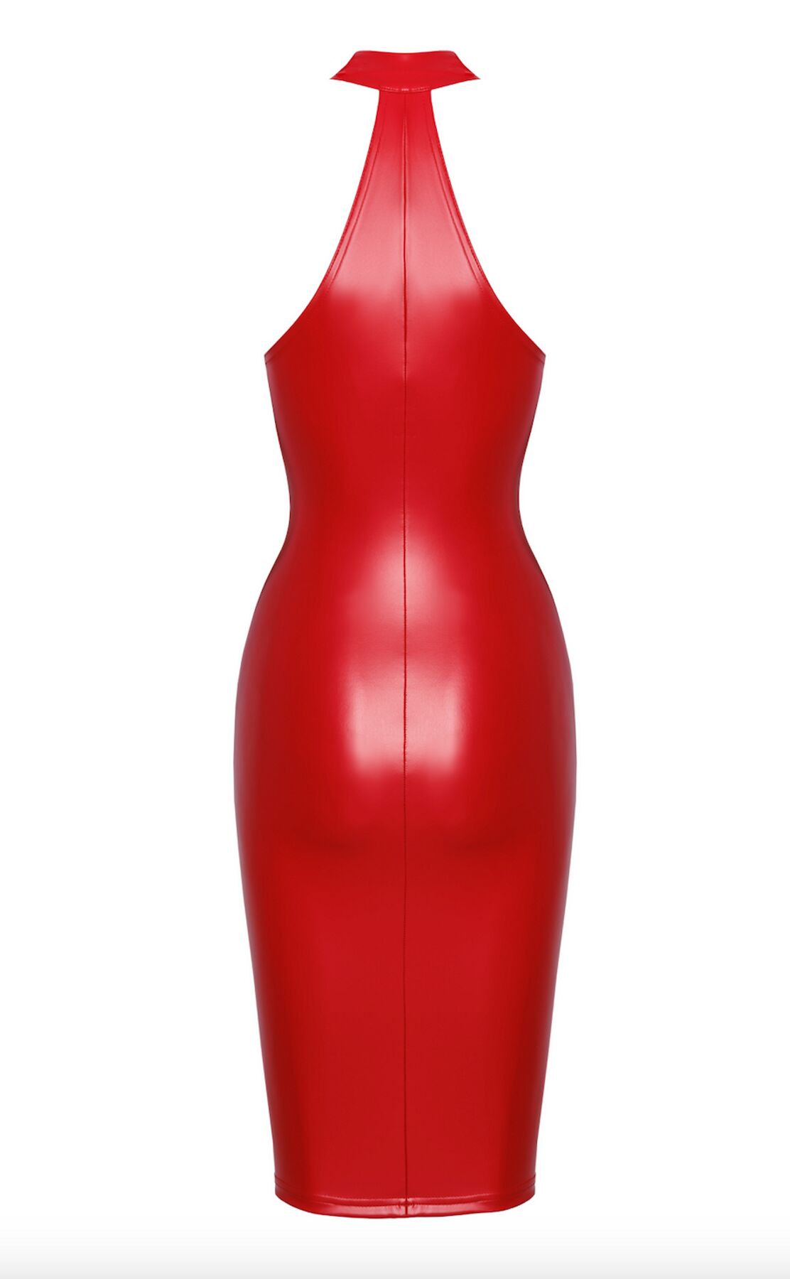 Сукня Noir Handmade F354 Red powerwetlook dress - S