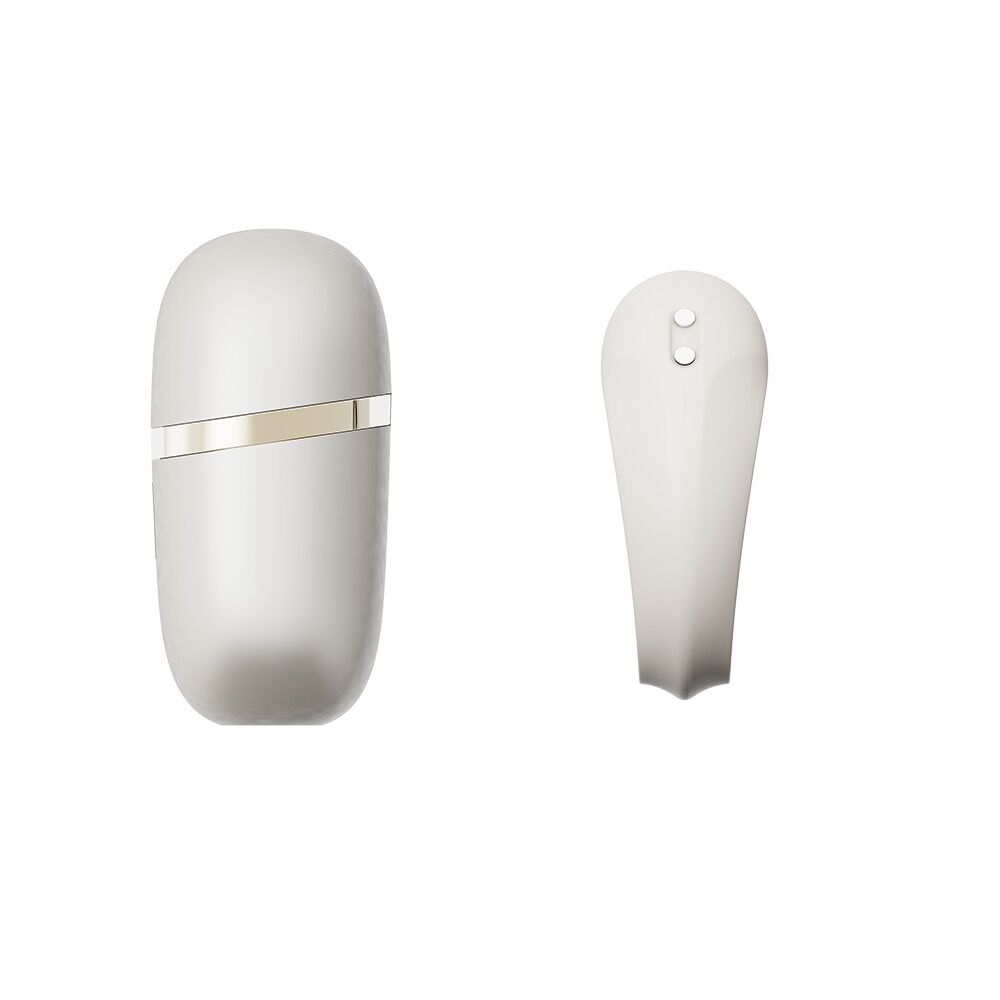 Ерекційне смарт-віброкільце Zalo Apis Ivory White, до 4 годин роботи, зарядний кейс