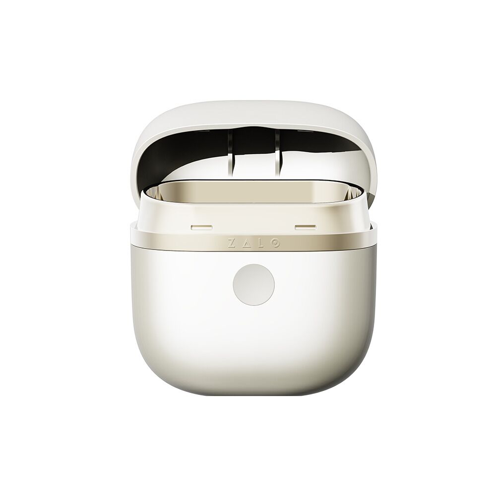 Ерекційне смарт-віброкільце Zalo Apis Ivory White, до 4 годин роботи, зарядний кейс