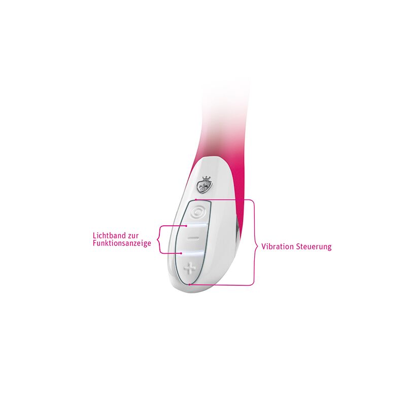 Потужний вібратор Mystim Terrific Truman Pink з двома моторами і вираженою головкою