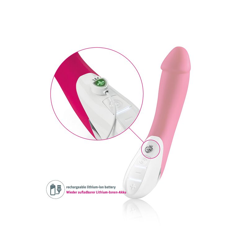 Потужний вібратор Mystim Terrific Truman Pink з двома моторами і вираженою головкою