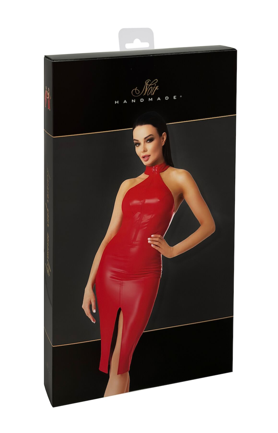 Сукня Noir Handmade F354 Red powerwetlook dress - XL