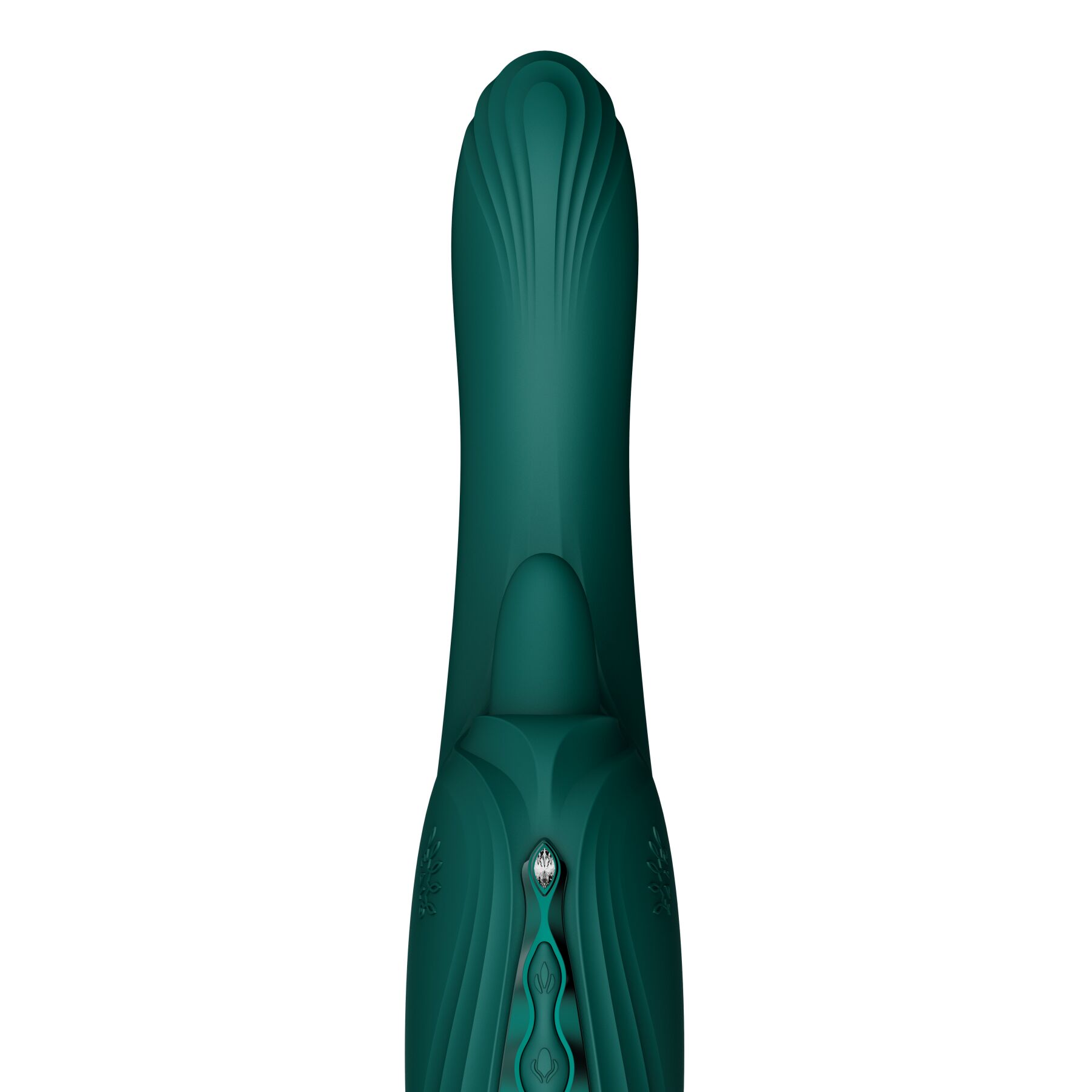 Смарт-вібратор Zalo Ares Turquoise Green, підігрів, 3 мотори, язичок для клітора, стимуляція точки G