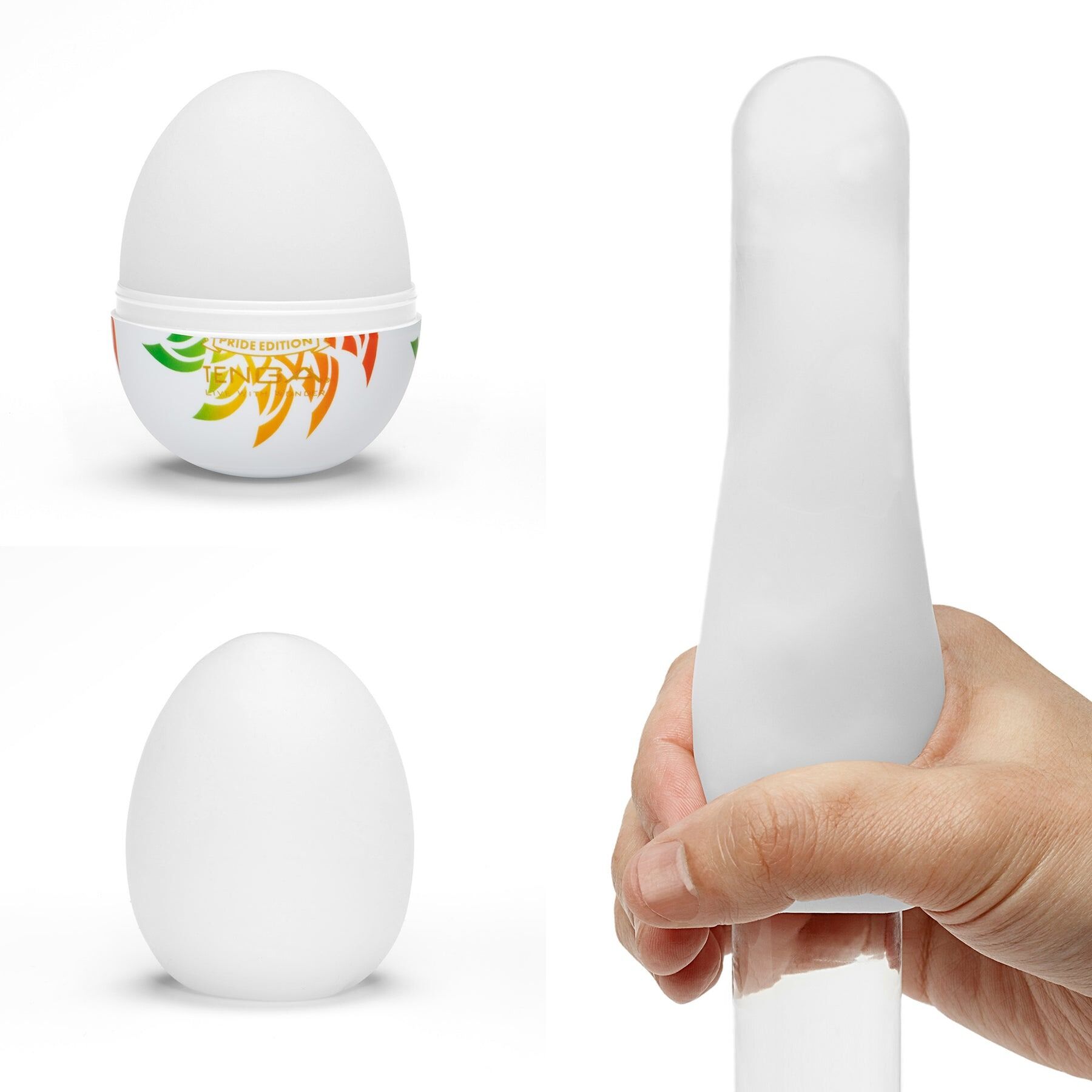 Мастурбатор-яйце Tenga Egg Shiny II Pride Edition, щільний TPE, пробник лубриканту 5 мл, лімітована серія