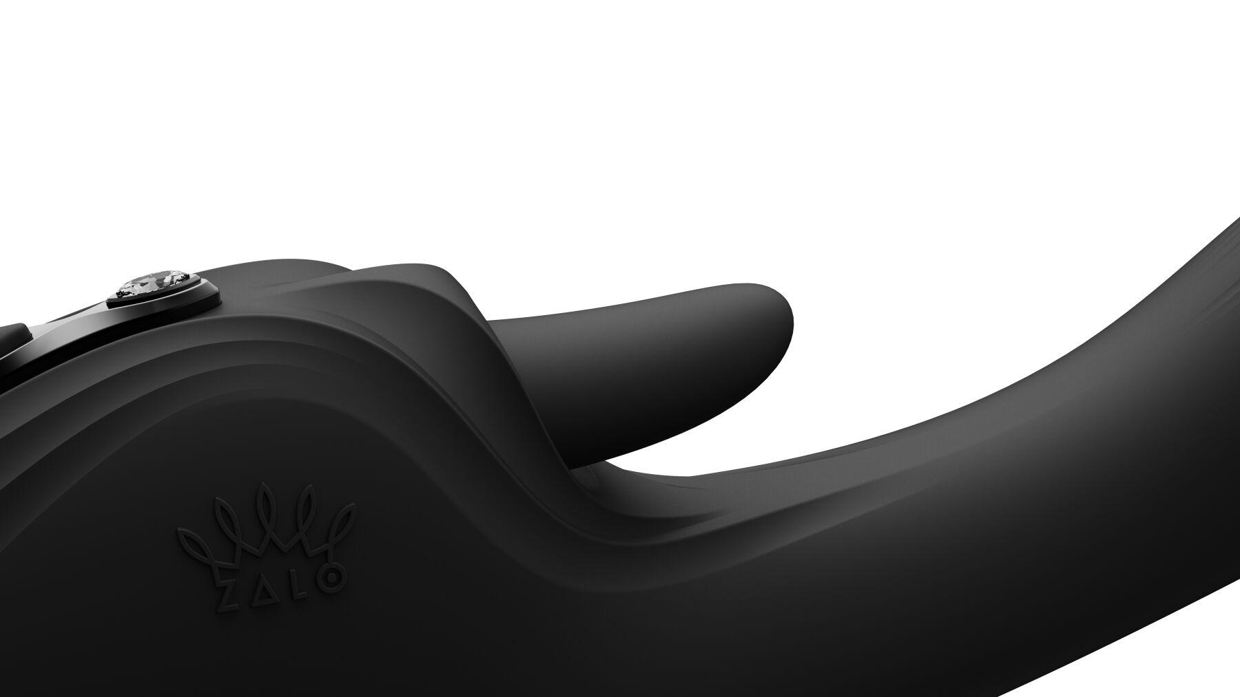 Смарт-вібратор Zalo Ares Obsidian Black, підігрів, 3 мотори, язичок для клітора, стимуляція точки G