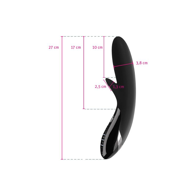 Вібратор-кролик з електростимуляцією Mystim Daring Danny eStim Black, міостимулятор