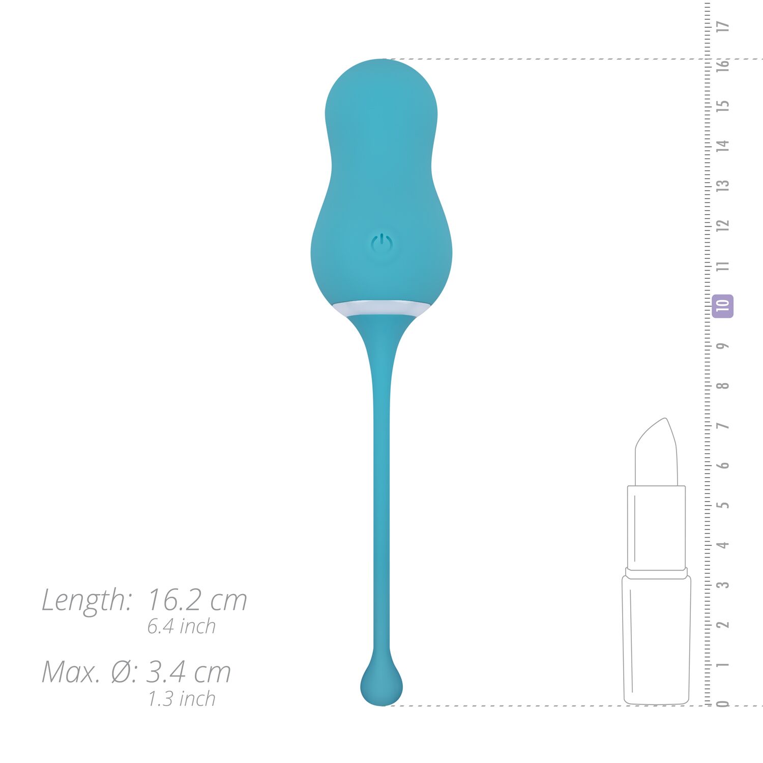 Віброяйце Cala Azul – Elena Vibrating Egg With Remote Control, 10 режимів, пульт ДК