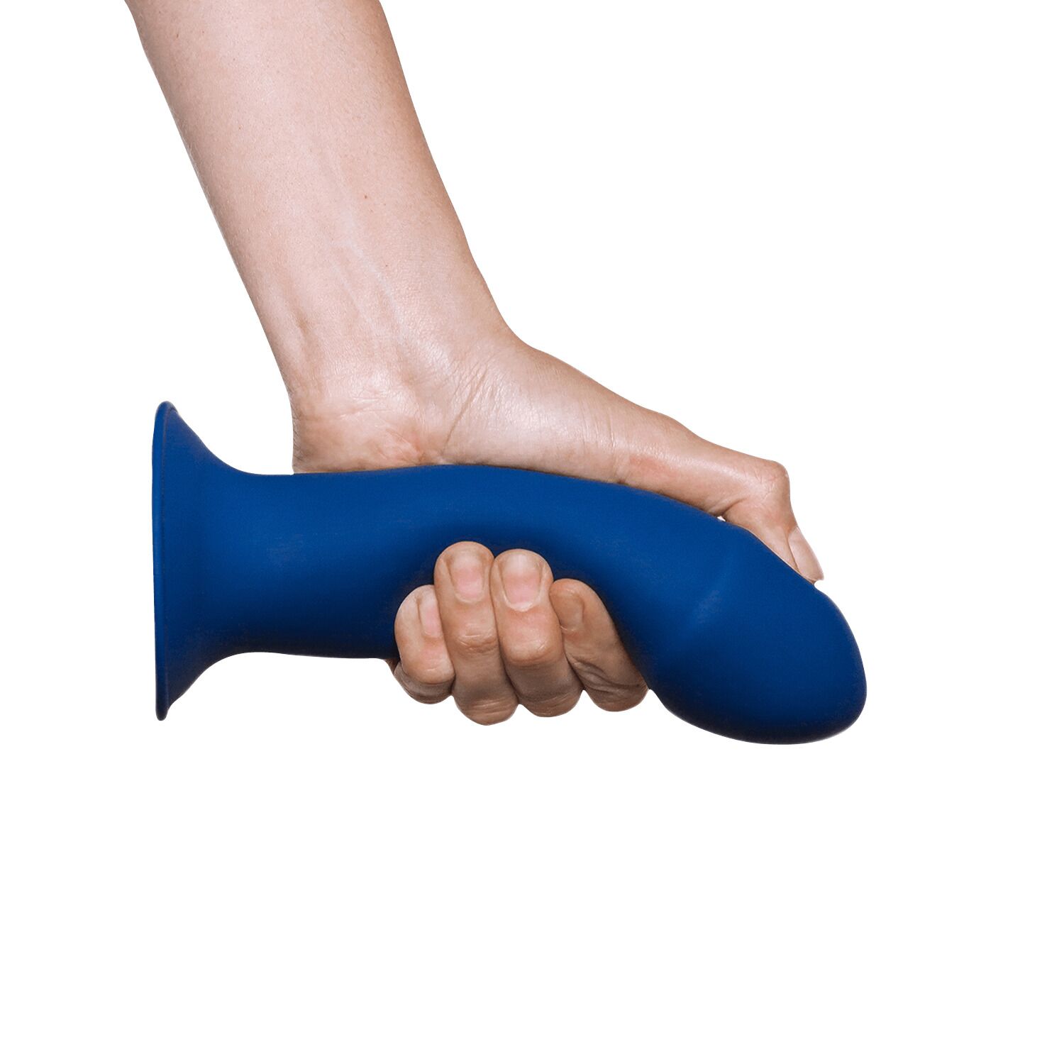 Двошаровий дилдо Adrien Lastic Hitsens 1 Blue, підходить для страпона, діаметр 4,5 см, довжина 17,7 см