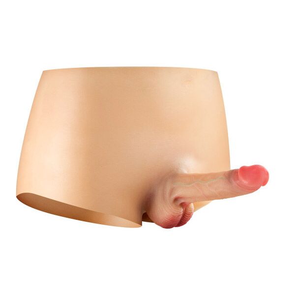 Силіконові трусики з порожнистим фалоімітатором Real Body Real Manly Hollow, S/M, для нього