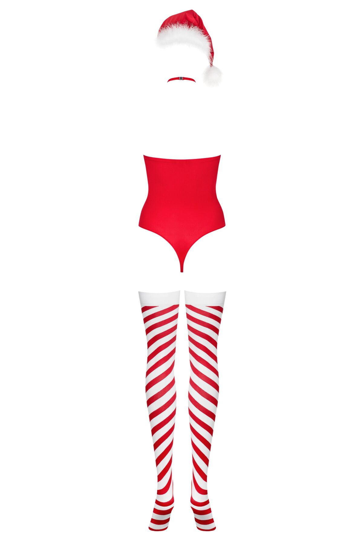 Боді Obsessive Kissmas teddy red L/XL