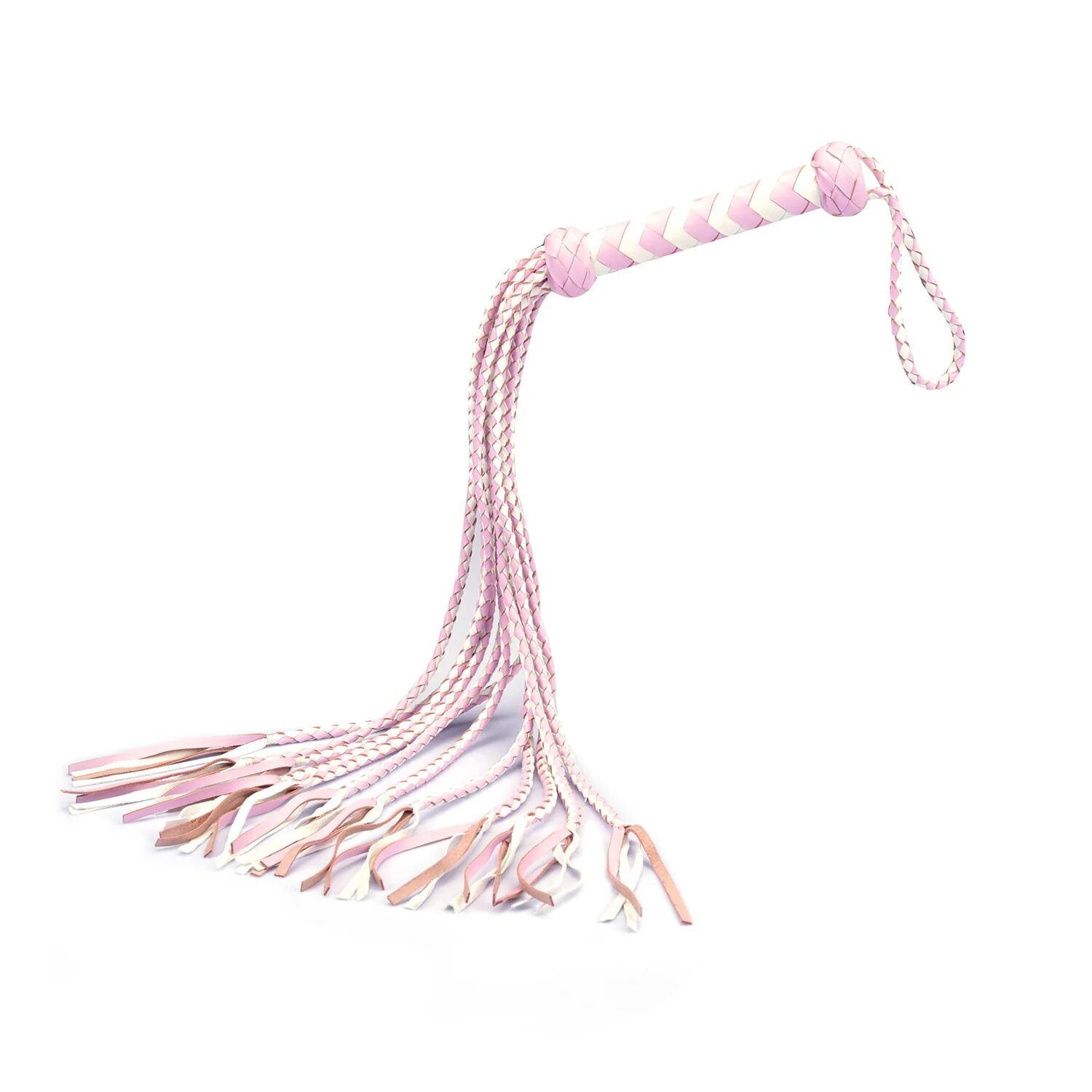 Флогер Liebe Seele White & Pink Leather Whip