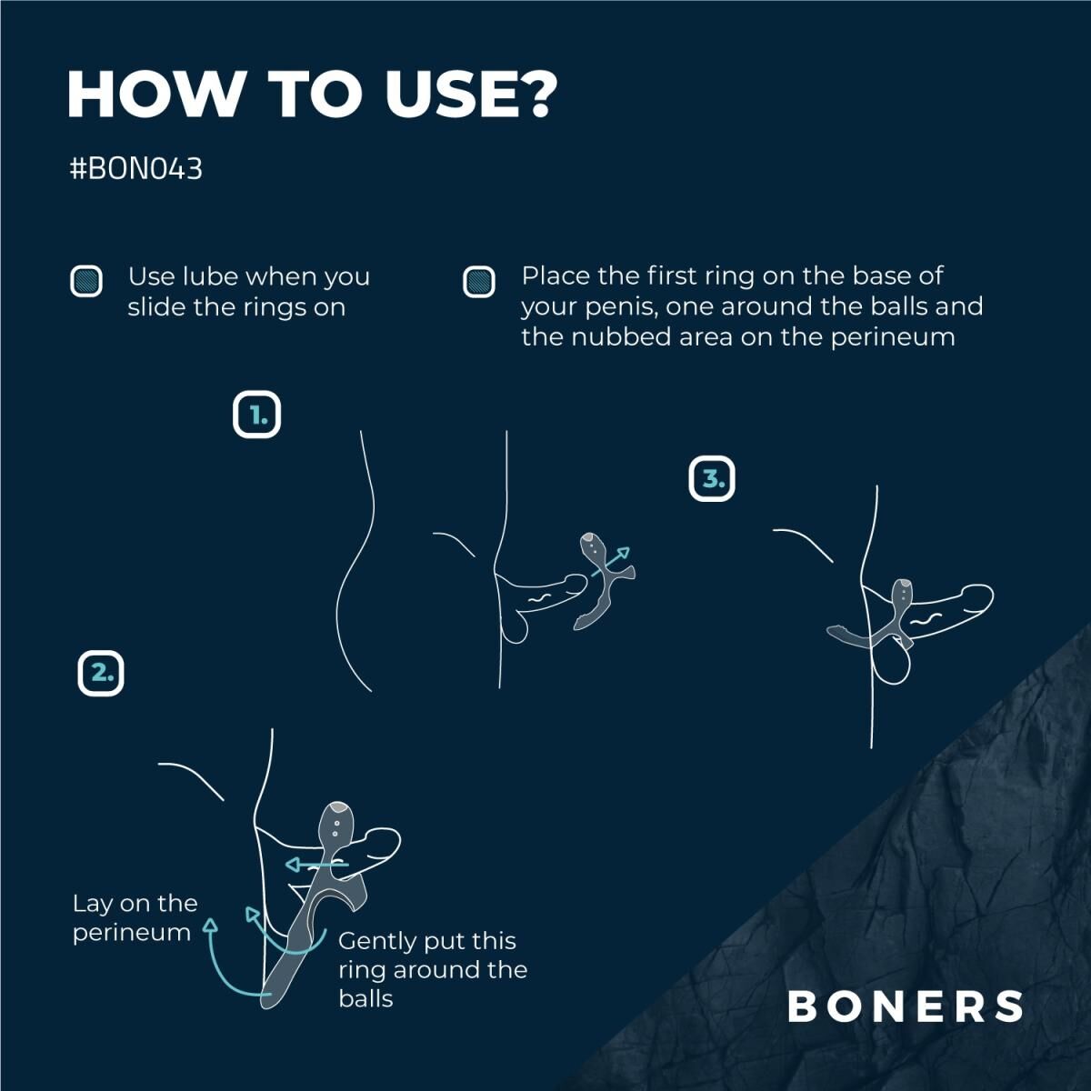 Ерекційне кільце Boners Triple Cockring