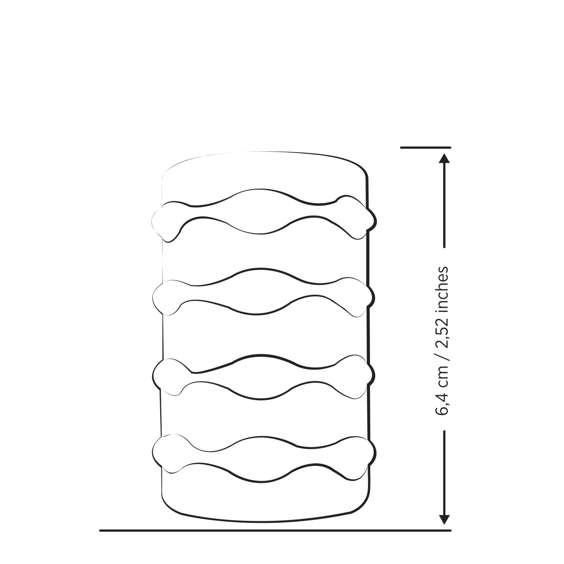 М’який мастурбатор Romp Mosh Transparent, двосторонній, наскрізний, для пар та мінету