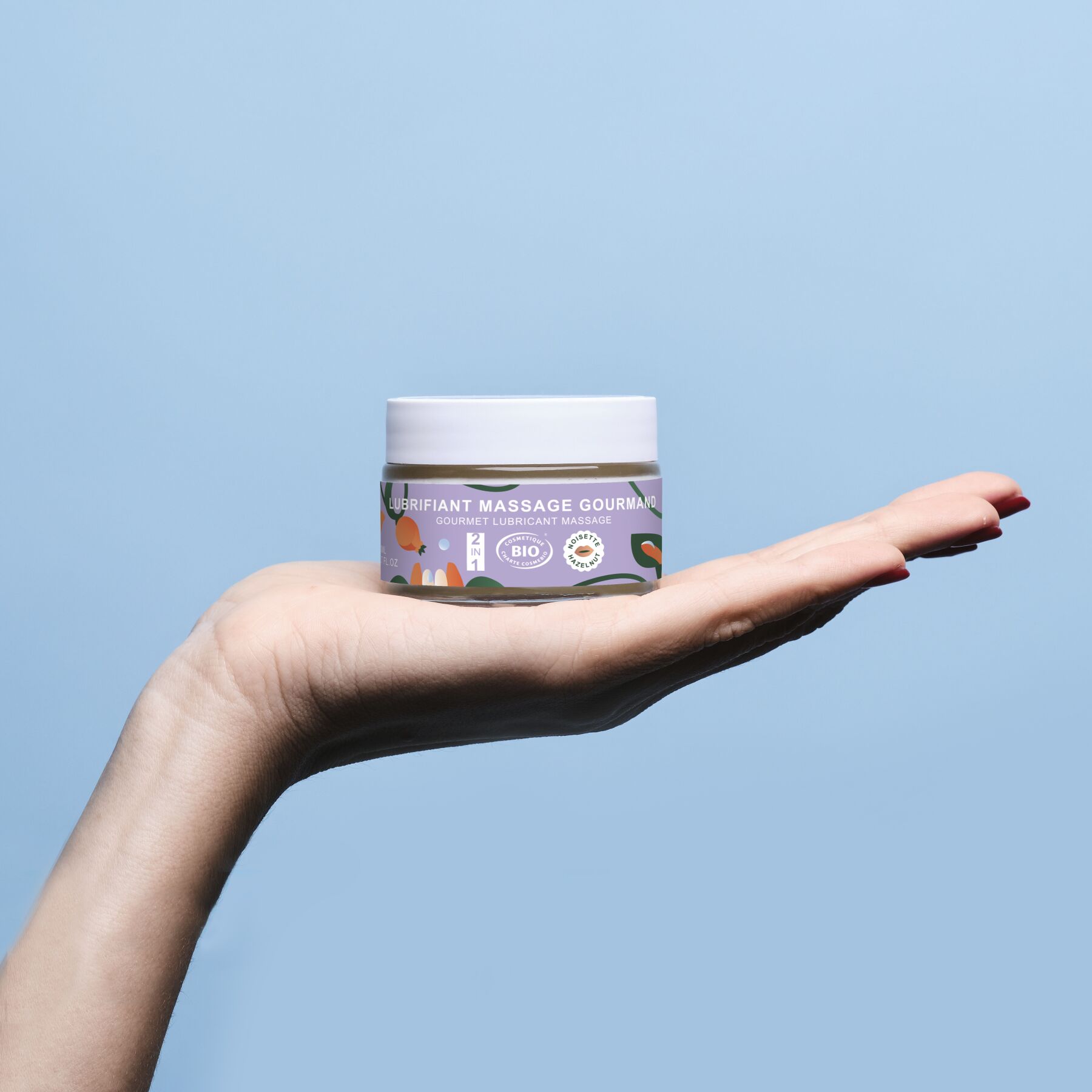 Масажна олія-лубрикант з ароматом та смаком фундука Goliate Couple Gourmand Noisette 50 мл