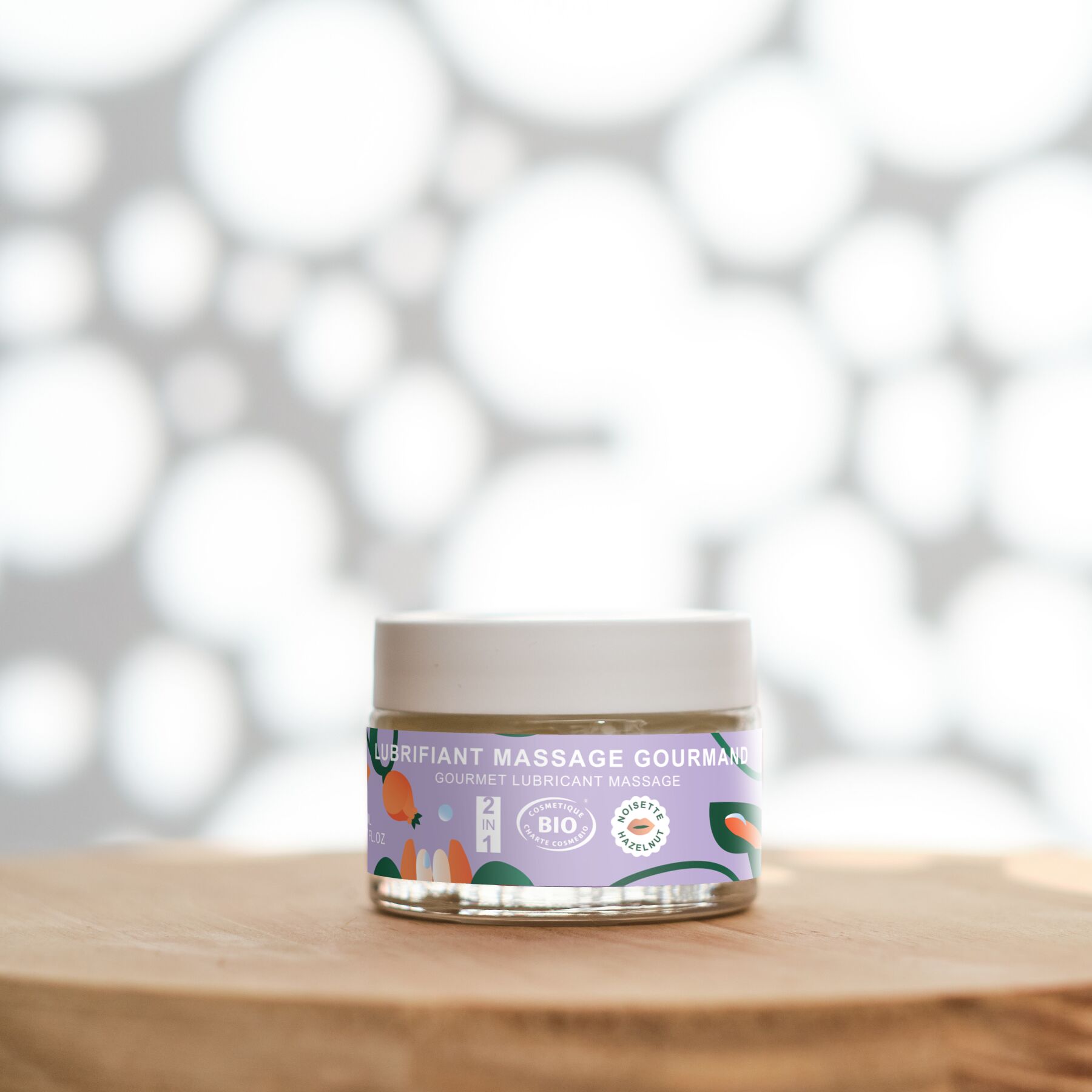 Масажна олія-лубрикант з ароматом та смаком фундука Goliate Couple Gourmand Noisette 50 мл