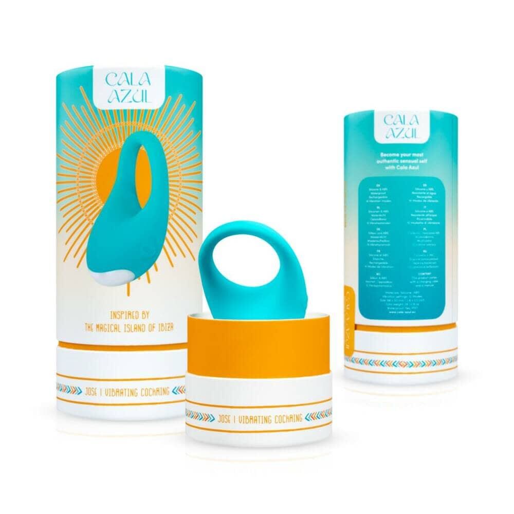 Ерекційне кільце з вібрацією Cala Azul – Jose Vibrating Cockring, 10 режимів