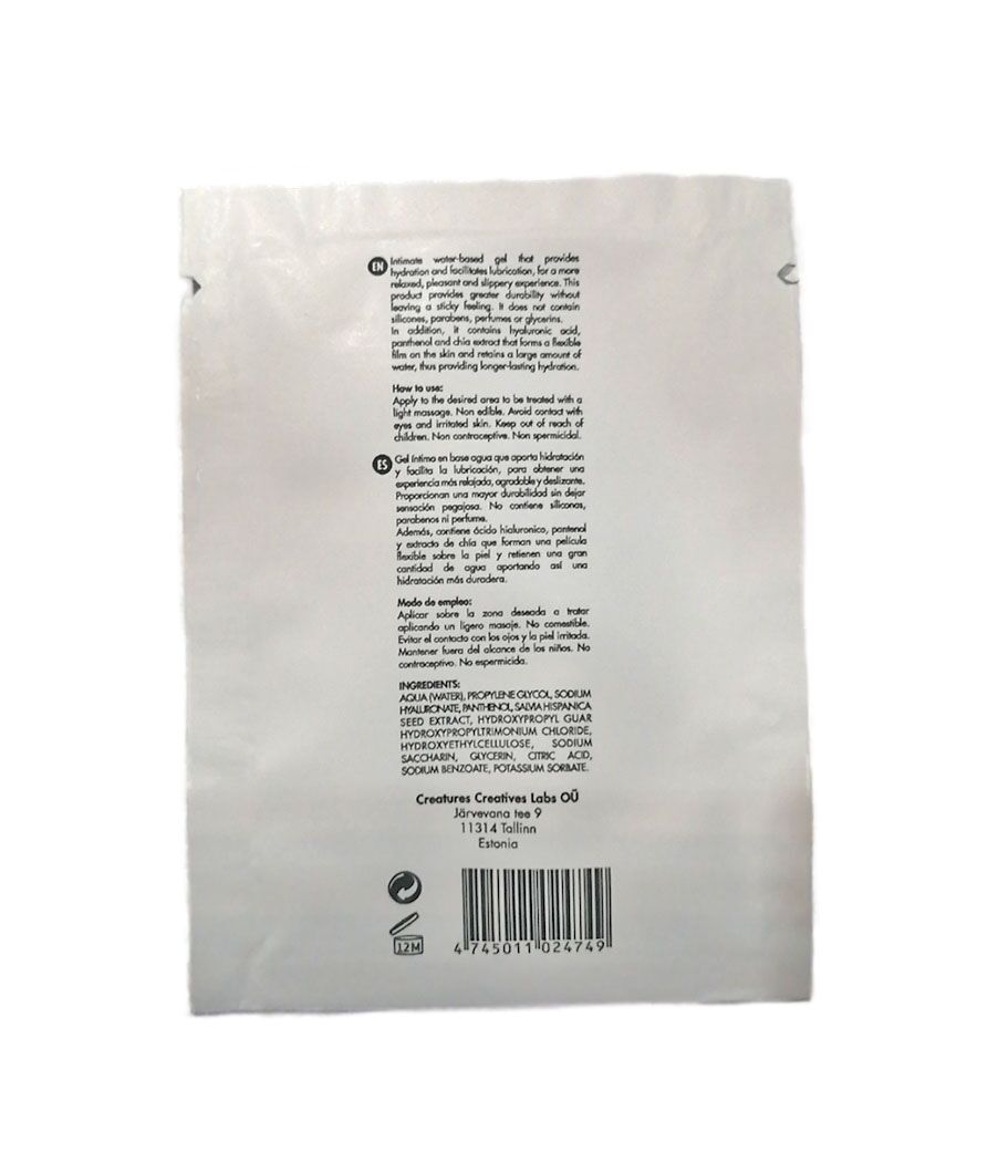 Пробник екстразволожувального гель-лубриканту Driminals Golden Touch (4 мл), водна основа