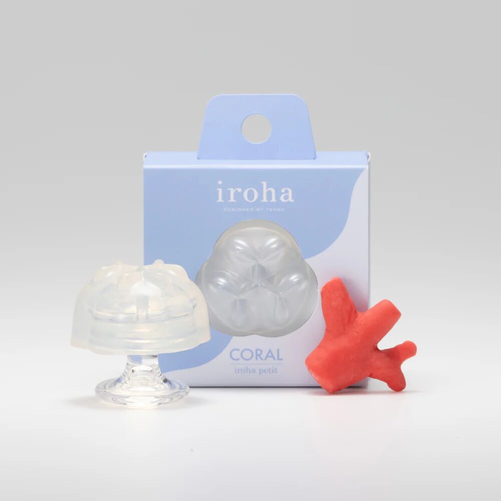 Стимулятор для ерогенних зон IROHA Petit – Coral, можна охолоджувати та нагрівати